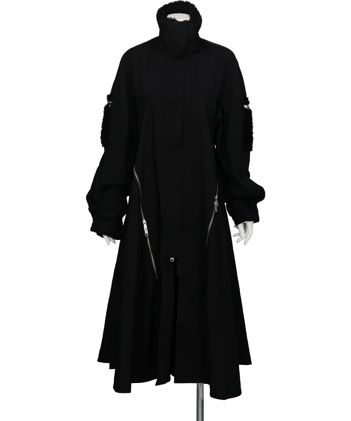 BIFURCATUM(ビフルカツム）2026AW ZIPPERED FLARE COAT 26AW-CO01