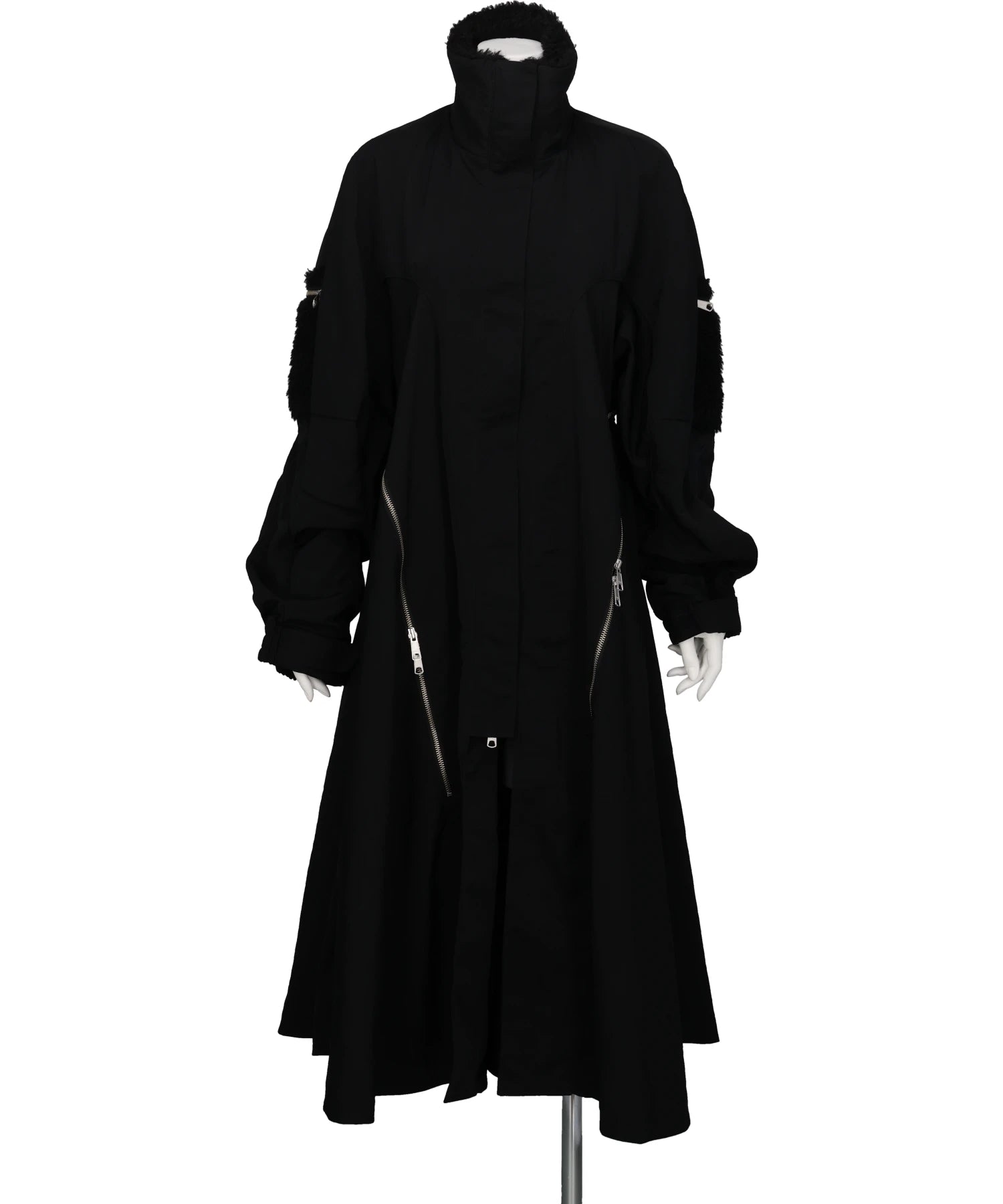 BIFURCATUM(ビフルカツム）2026AW ZIPPERED FLARE COAT 26AW-CO01