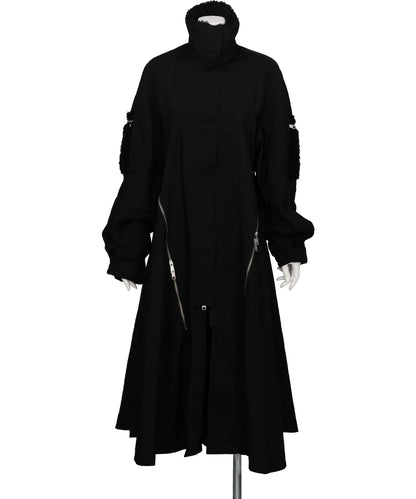 BIFURCATUM(ビフルカツム）2026AW ZIPPERED FLARE COAT 26AW-CO01