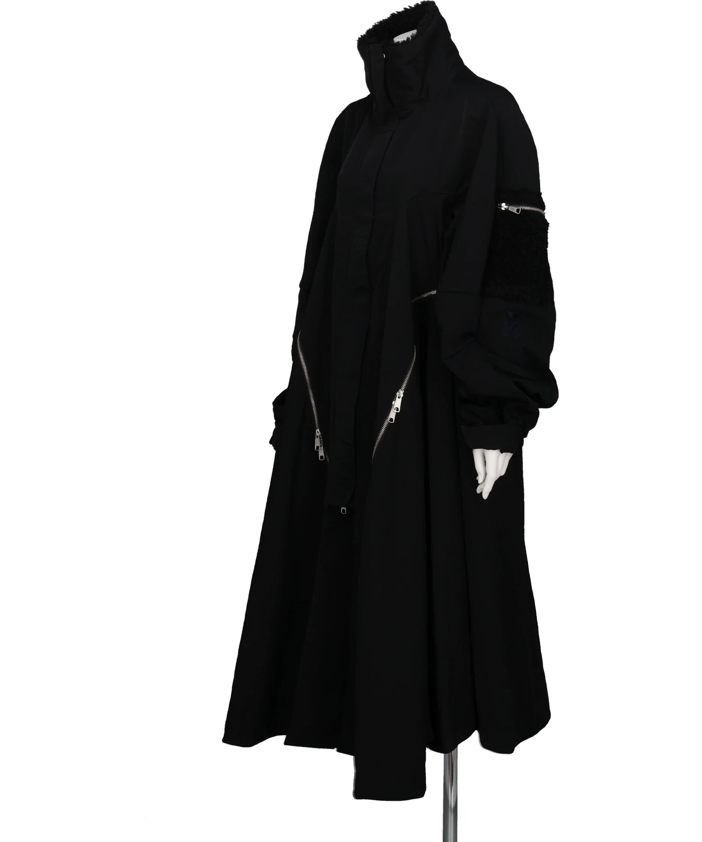 ZIPPERED FLARE COAT