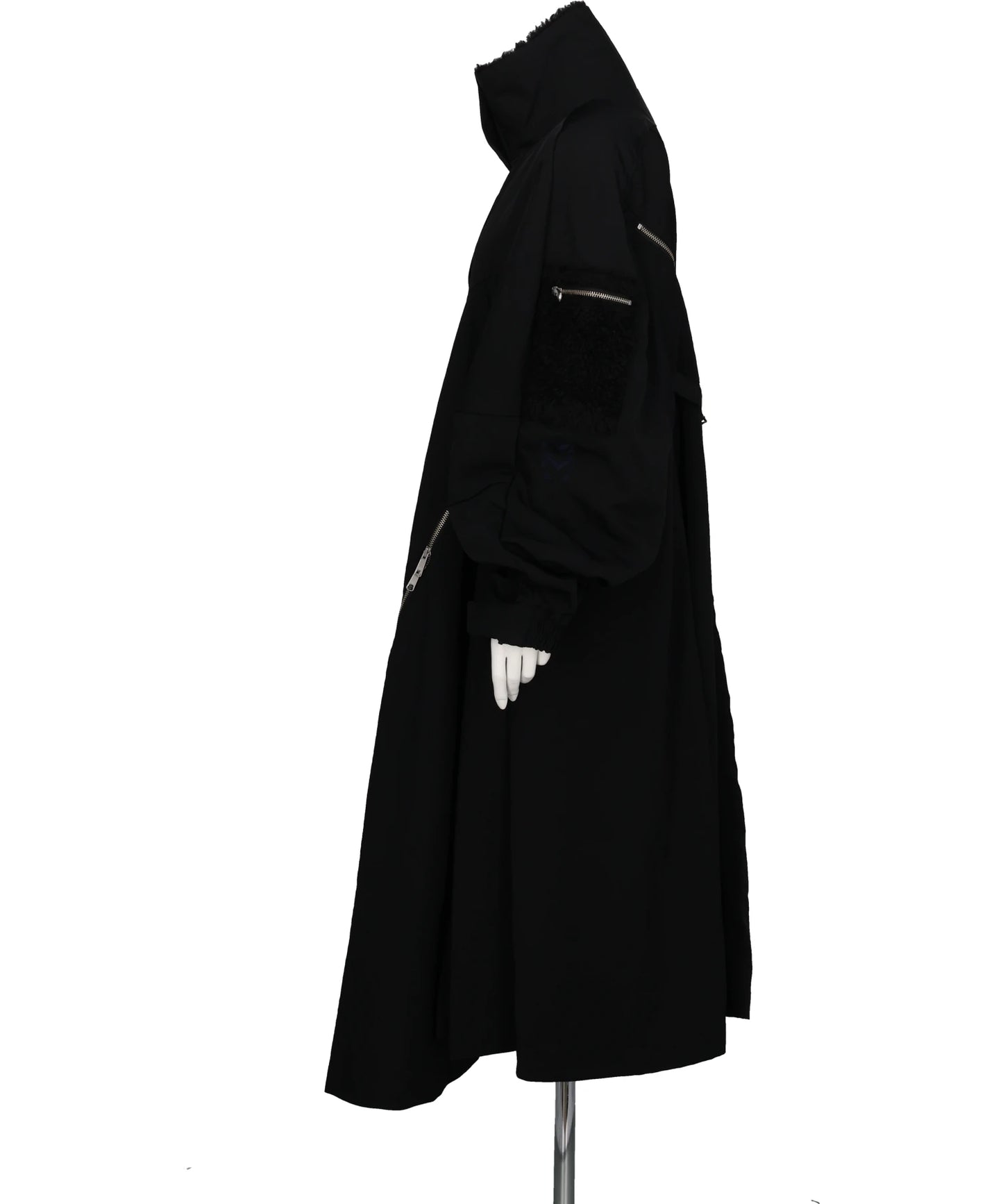 ZIPPERED FLARE COAT