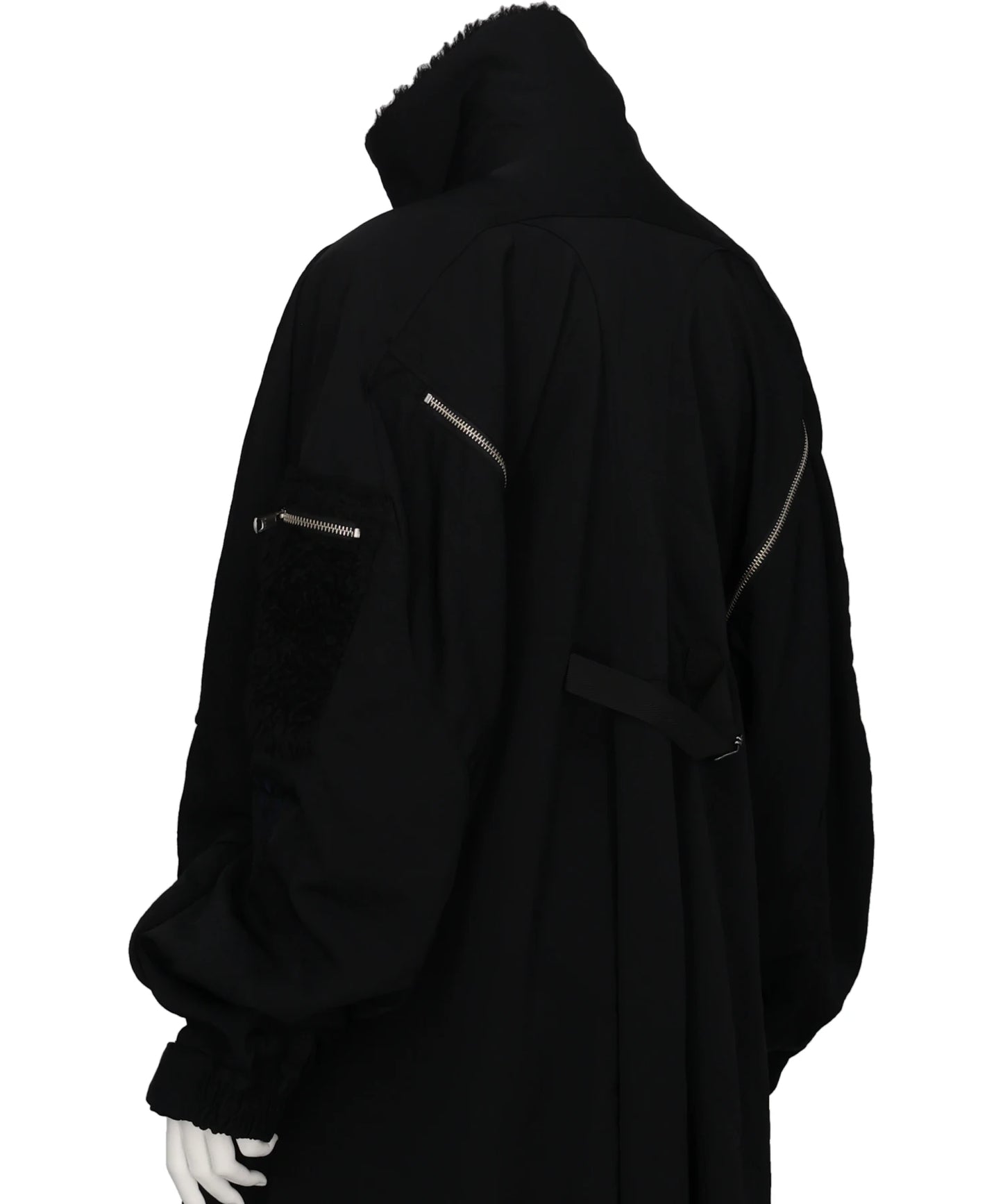 ZIPPERED FLARE COAT