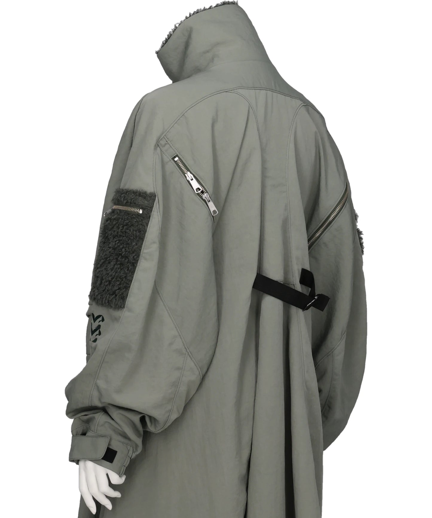 ZIPPERED FLARE COAT