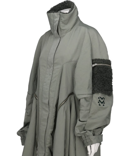 ZIPPERED FLARE COAT