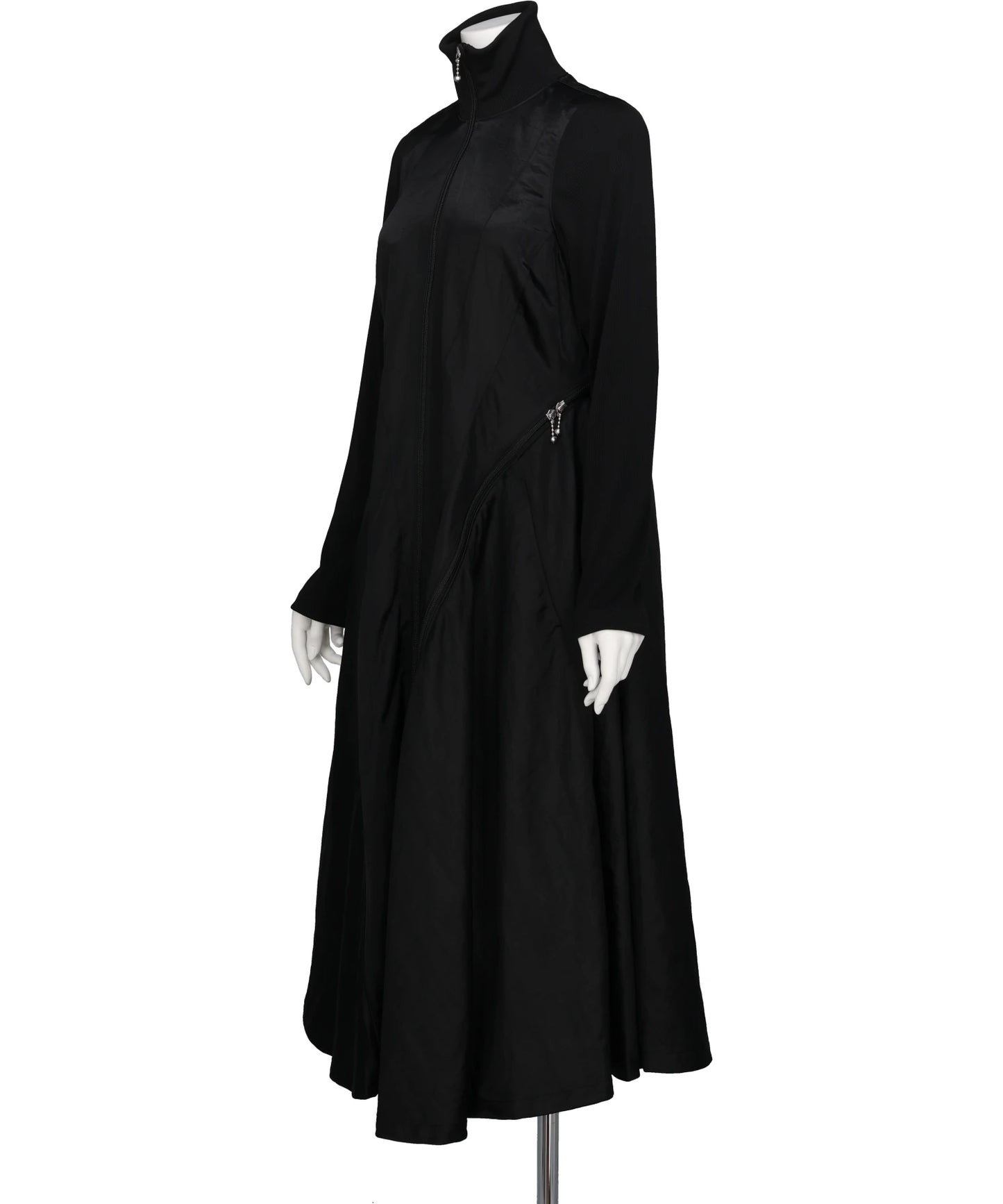 ZIPPERED DRESS COAT