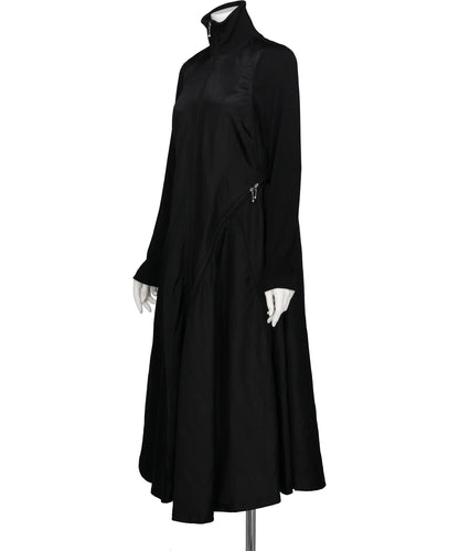 ZIPPERED DRESS COAT