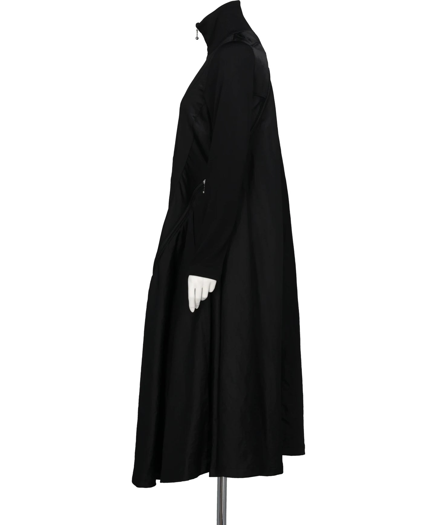 ZIPPERED DRESS COAT
