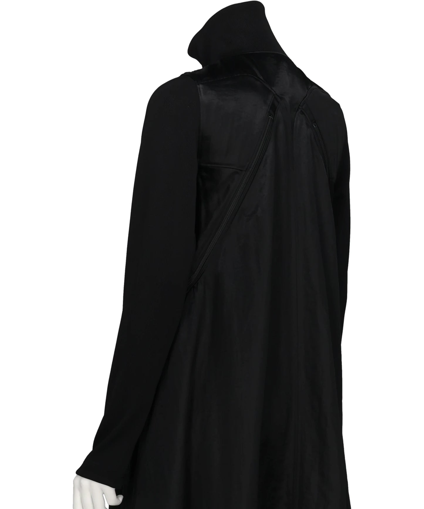 ZIPPERED DRESS COAT