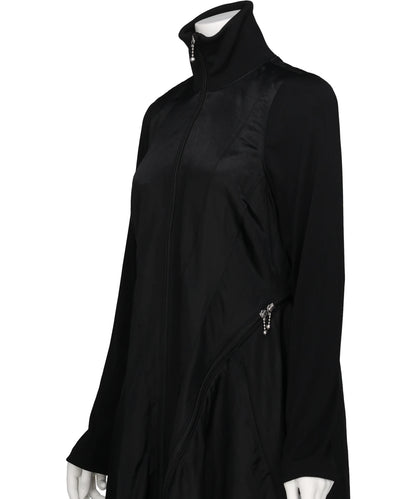 ZIPPERED DRESS COAT