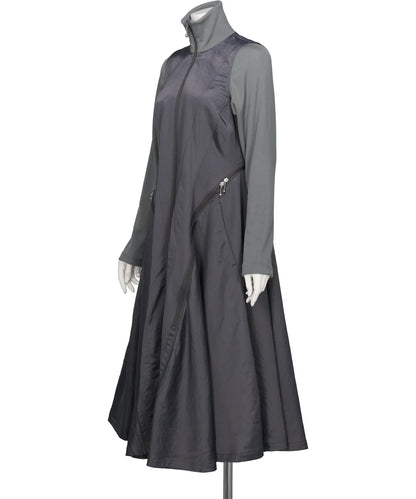 ZIPPERED DRESS COAT