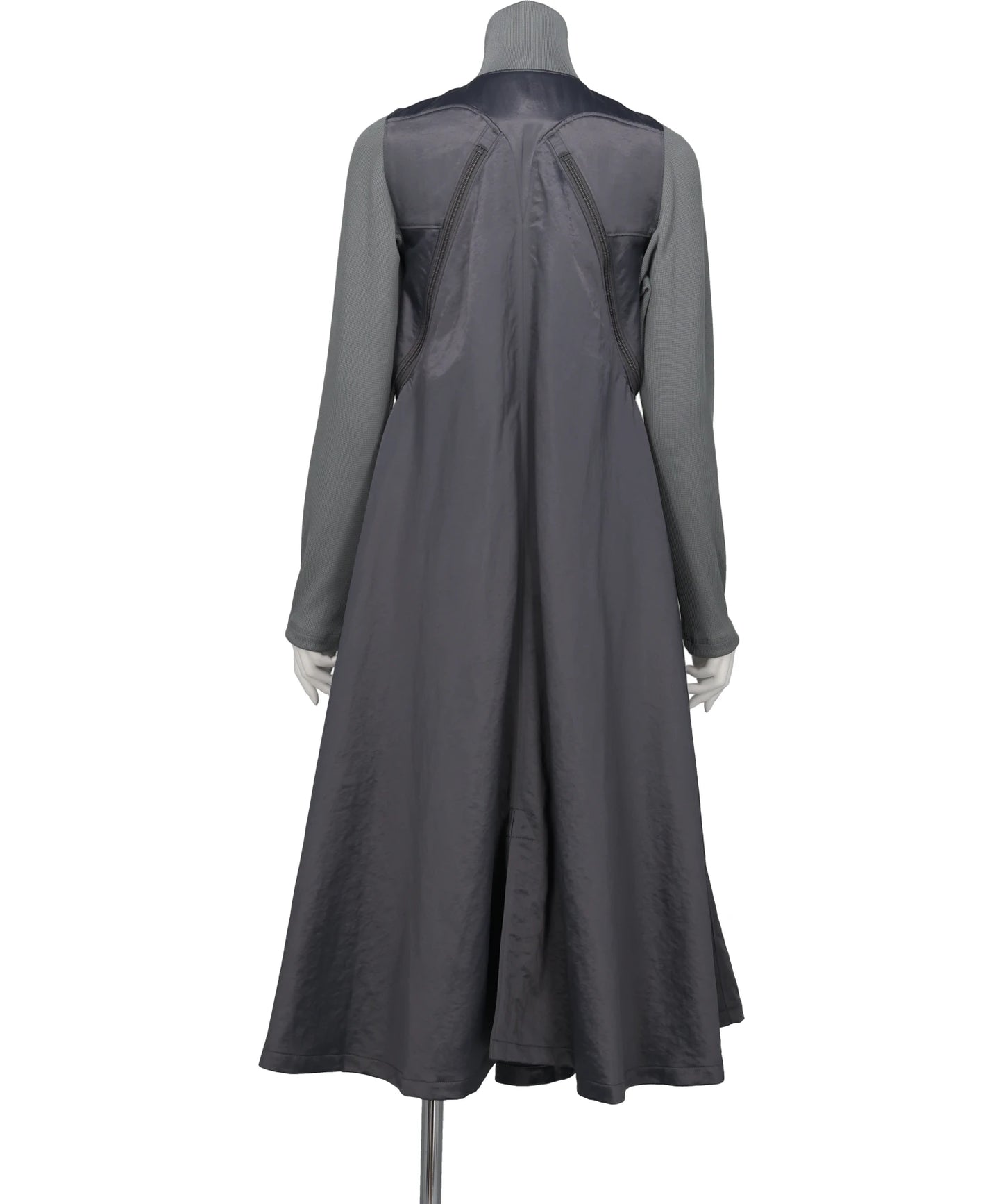 ZIPPERED DRESS COAT