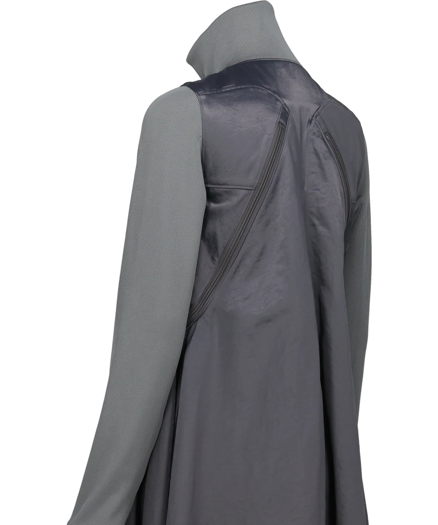 ZIPPERED DRESS COAT