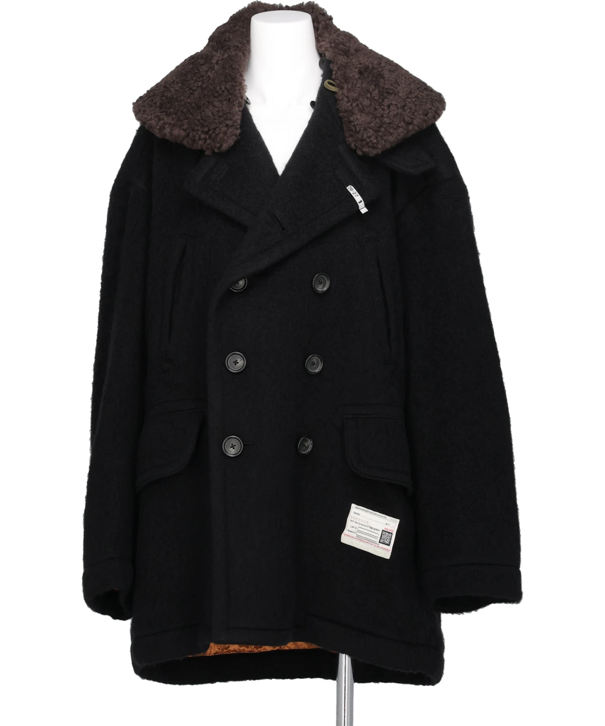 Maison MIHARA YASUHIRO(メゾンミハラヤスヒロ) 2026AW DETACHABLE COLLAR SHAGGY COAT B17CT011