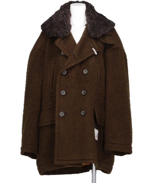 Maison MIHARA YASUHIRO(メゾンミハラヤスヒロ) 2026AW DETACHABLE COLLAR SHAGGY COAT B17CT011