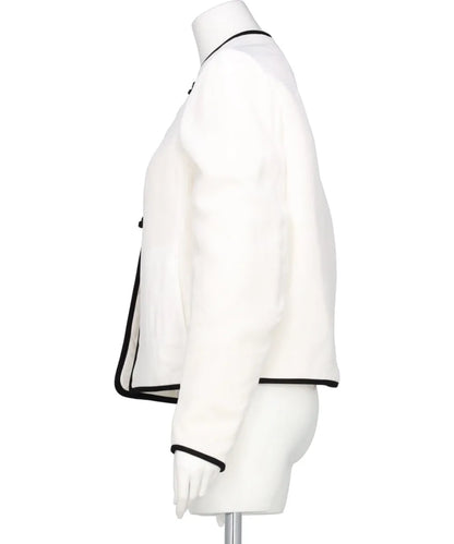 VISCOSE RAYON FLORAL JACQUARD SILK FILLING JACKET