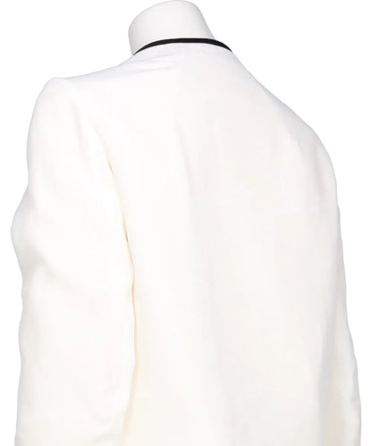 VISCOSE RAYON FLORAL JACQUARD SILK FILLING JACKET