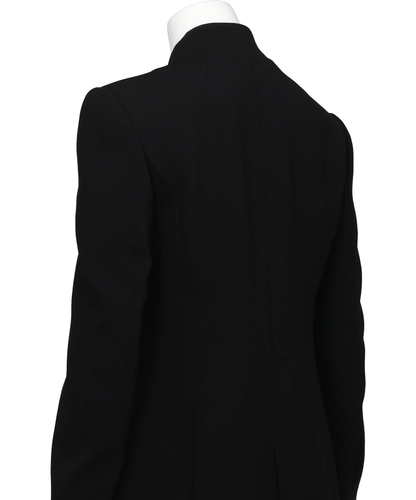 ACETATE POLYESTER COLLARLESSDOUBLE BREASTED SUIT JACKET