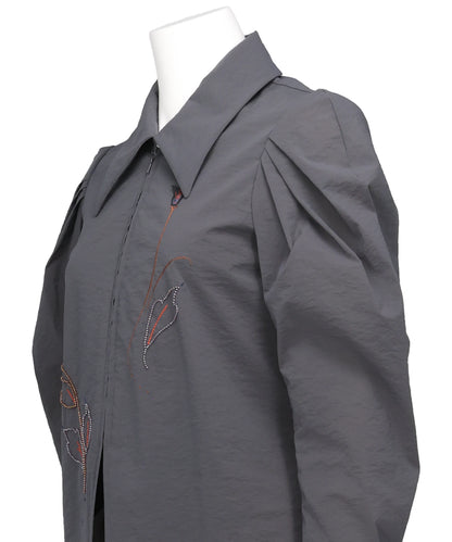 STRETCH BEADED BETAIL TUCK JACKET