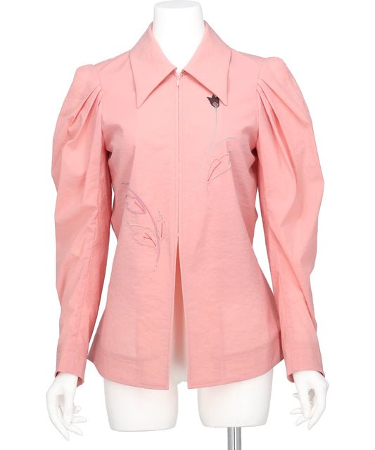 Mame Kurogouchi(マメクロゴウチ) 2026SS STRETCH BEADED BETAIL TUCK JACKET MM26SS-JK050