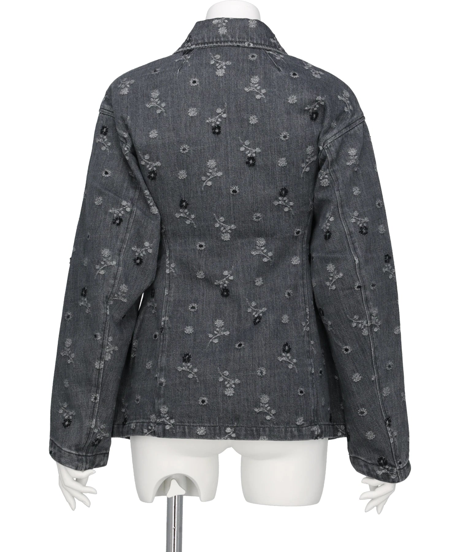 ジ*✨様 【mame】Floral Jacquard Jacket Floral Jacquard Denim Jacket - grey - Mame Kurogouchi