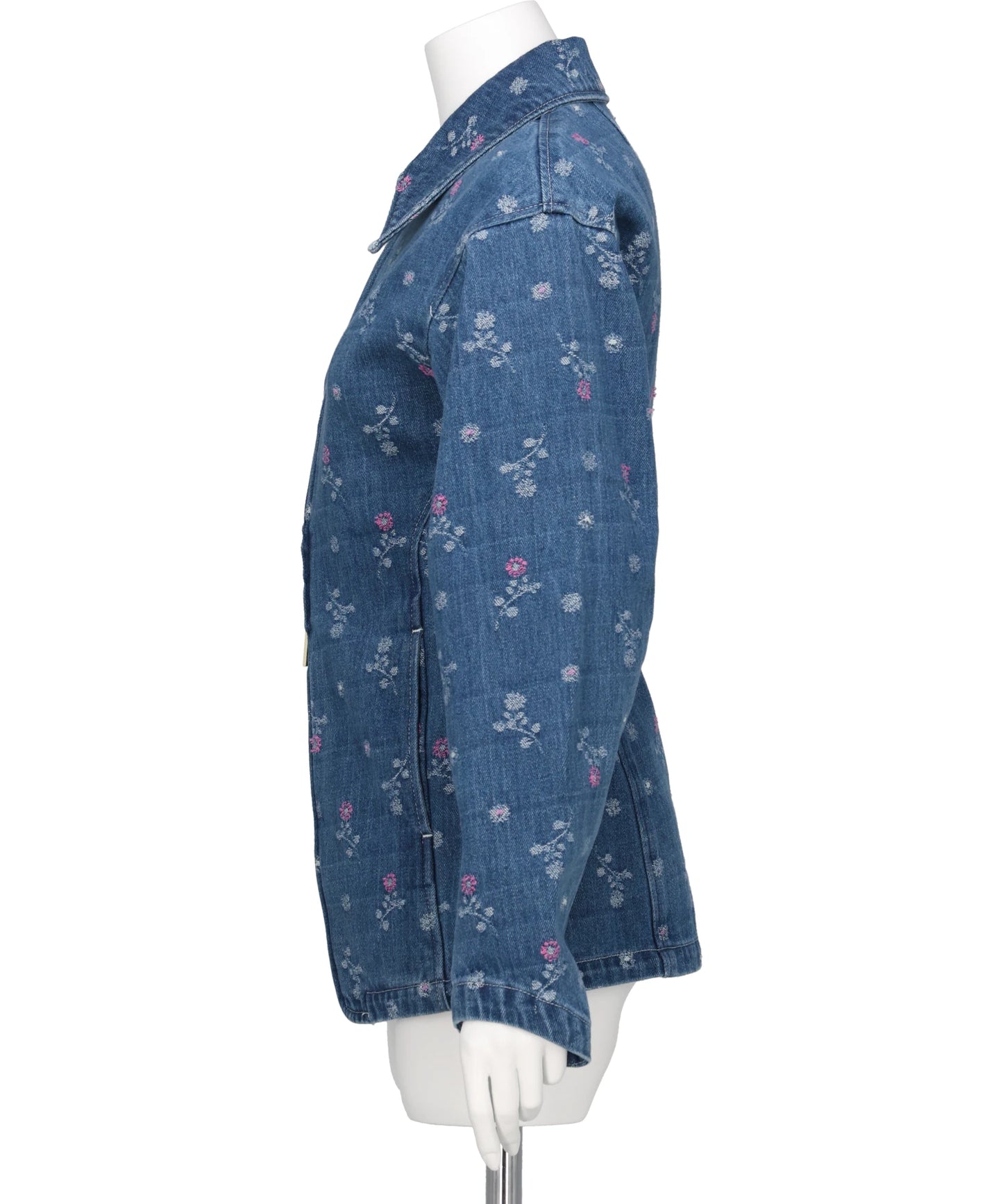 FLORAL JACQUARD DENIM JACKET