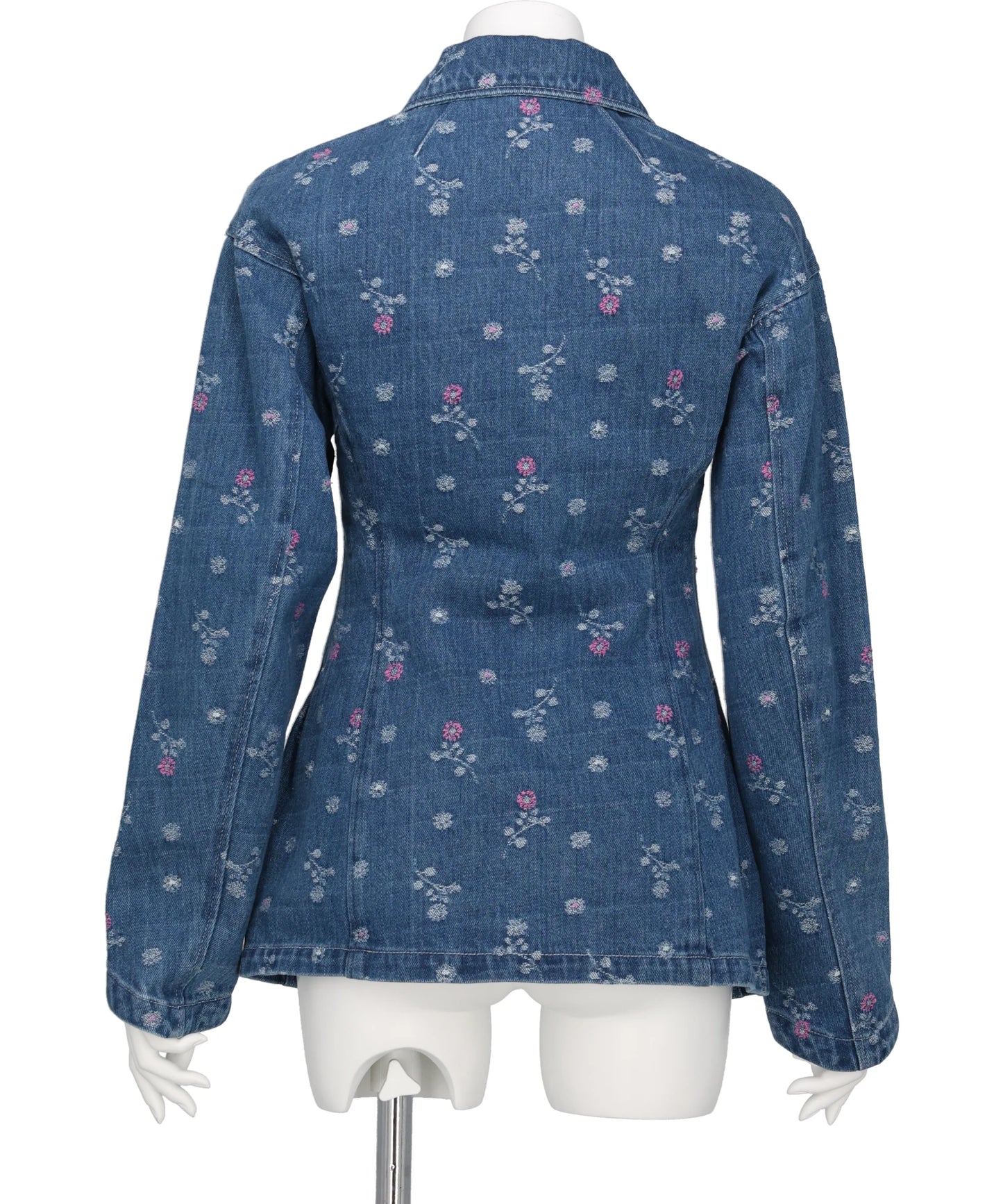 FLORAL JACQUARD DENIM JACKET