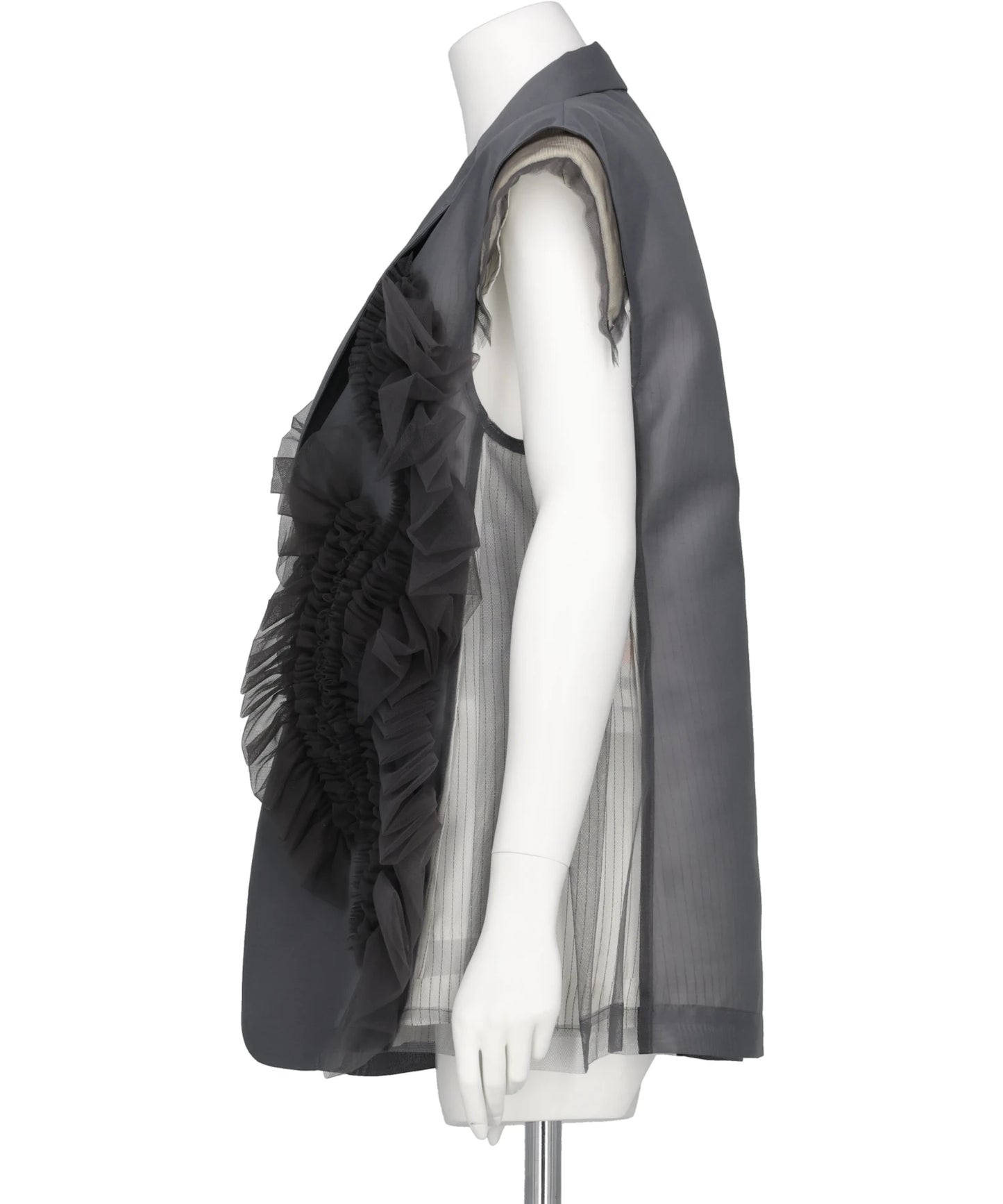 Chika Kisada(チカ キサダ)TULLE SLEEVELESS JACKET – MIDWEST ONLINE Chika Kisada(チカ キサダ)TULLE SLEEVELESS JACKET – MIDWEST ONLINE