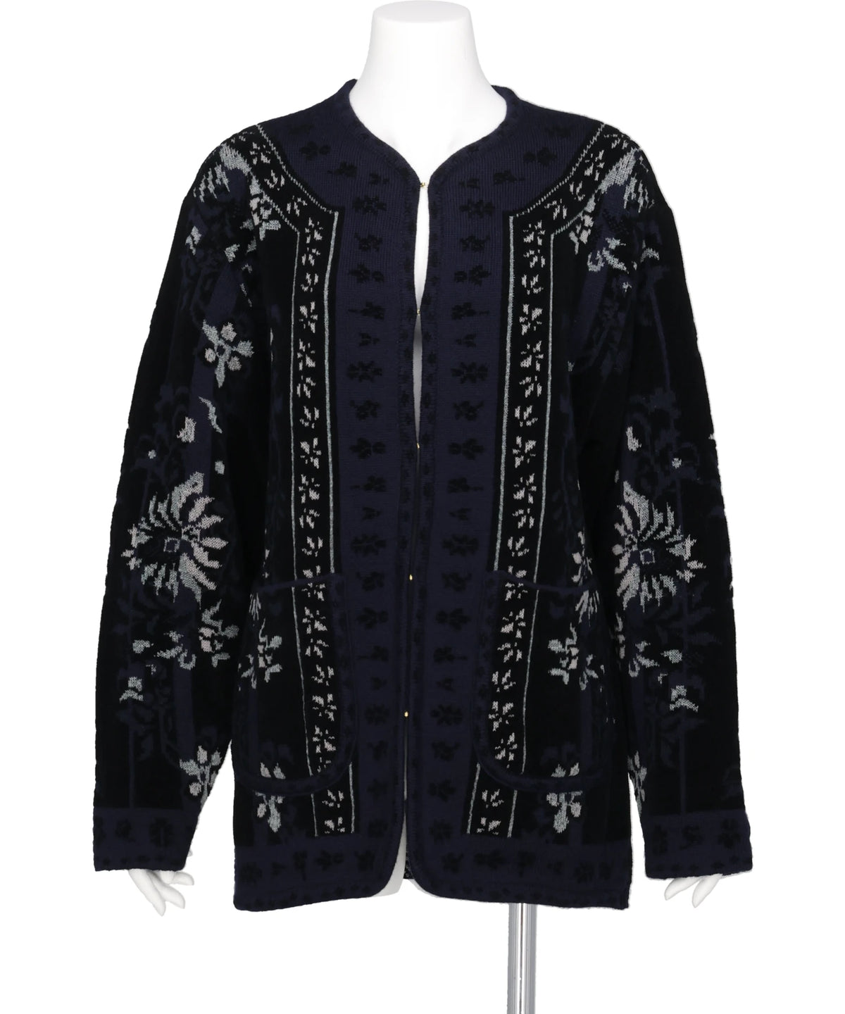 FLORAL ARABESQUE KNIT JACKET