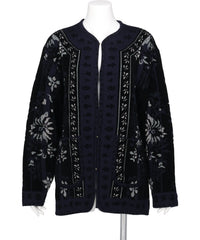 FLORAL ARABESQUE KNIT JACKET