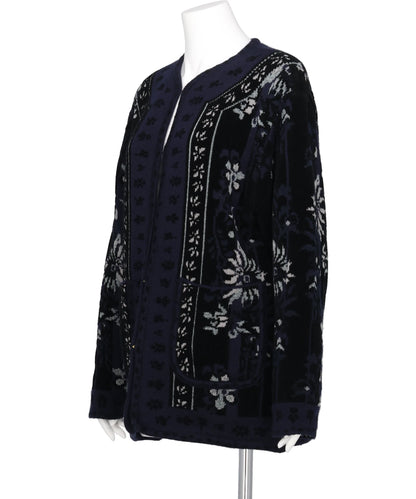 FLORAL ARABESQUE KNIT JACKET