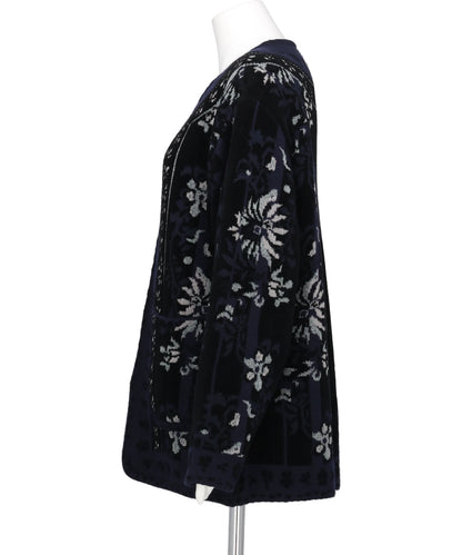 FLORAL ARABESQUE KNIT JACKET