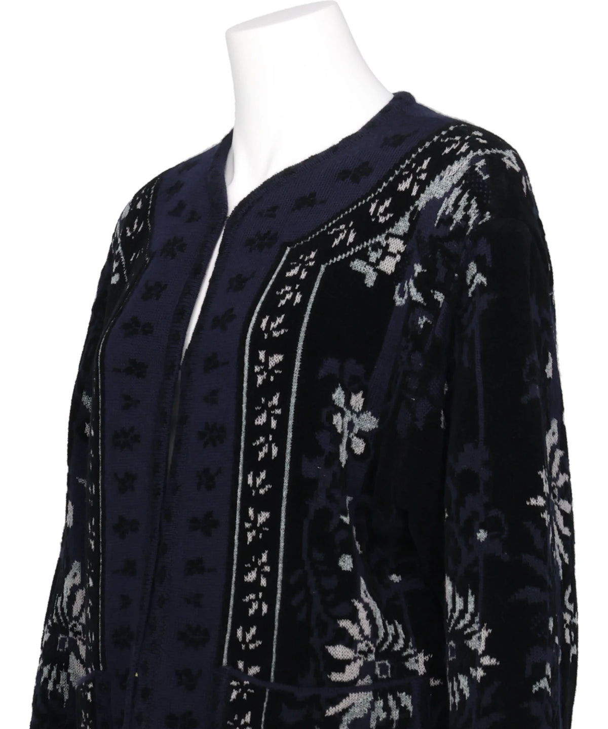 FLORAL ARABESQUE KNIT JACKET