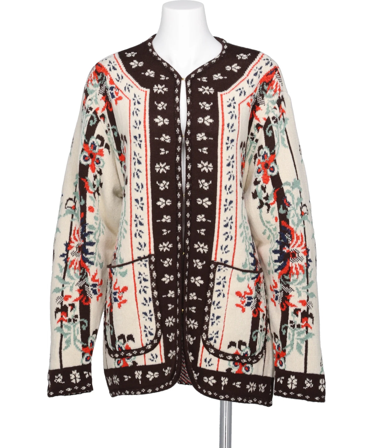 FLORAL ARABESQUE KNIT JACKET