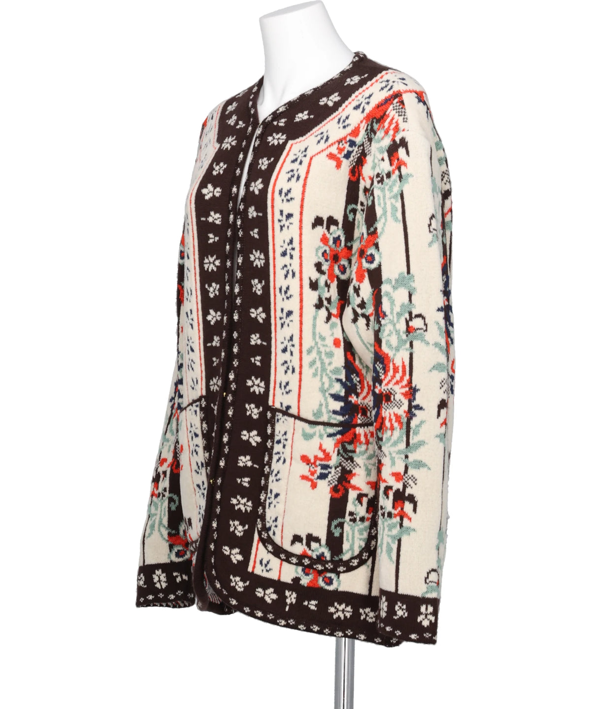 FLORAL ARABESQUE KNIT JACKET