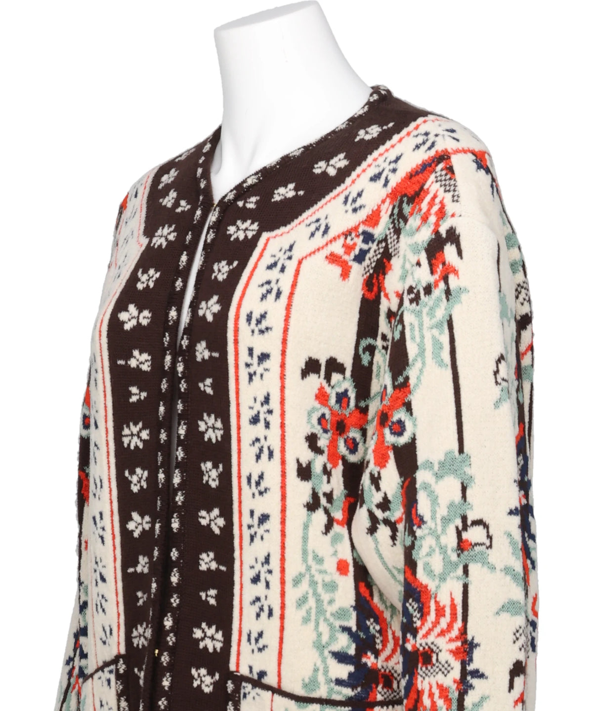 FLORAL ARABESQUE KNIT JACKET