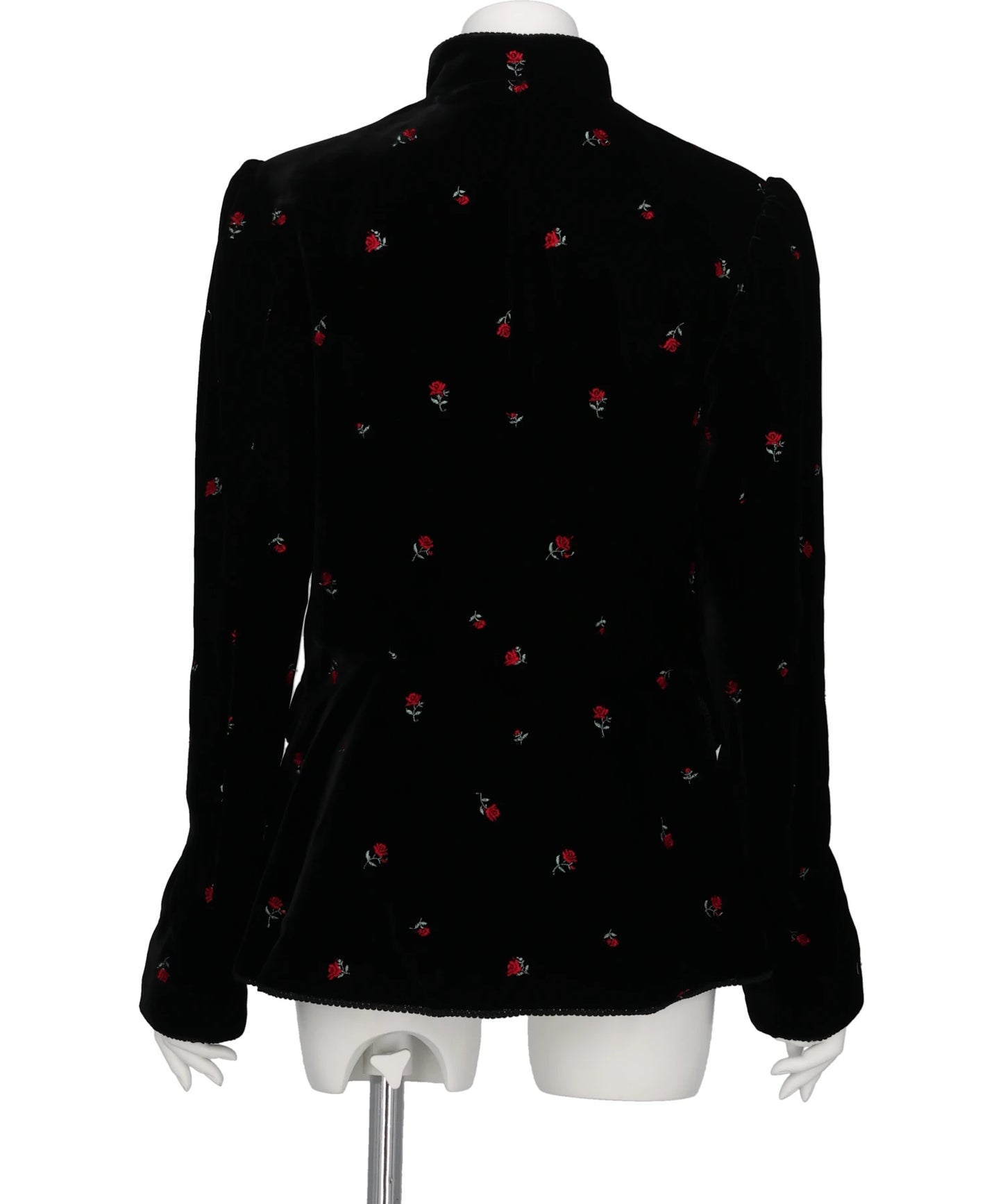 ROSE EMBROIDERED VELVET JACKET