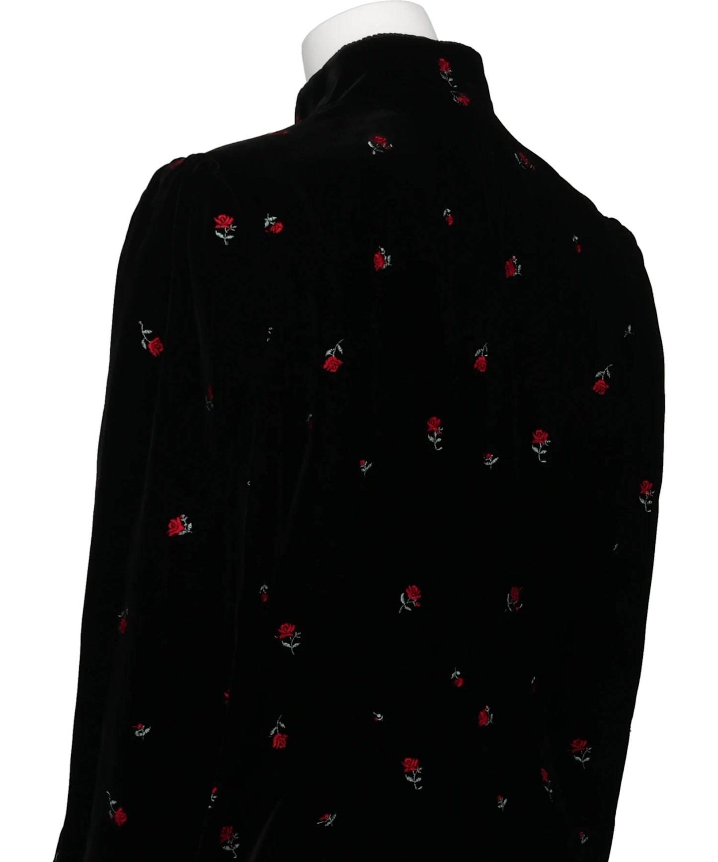 ROSE EMBROIDERED VELVET JACKET