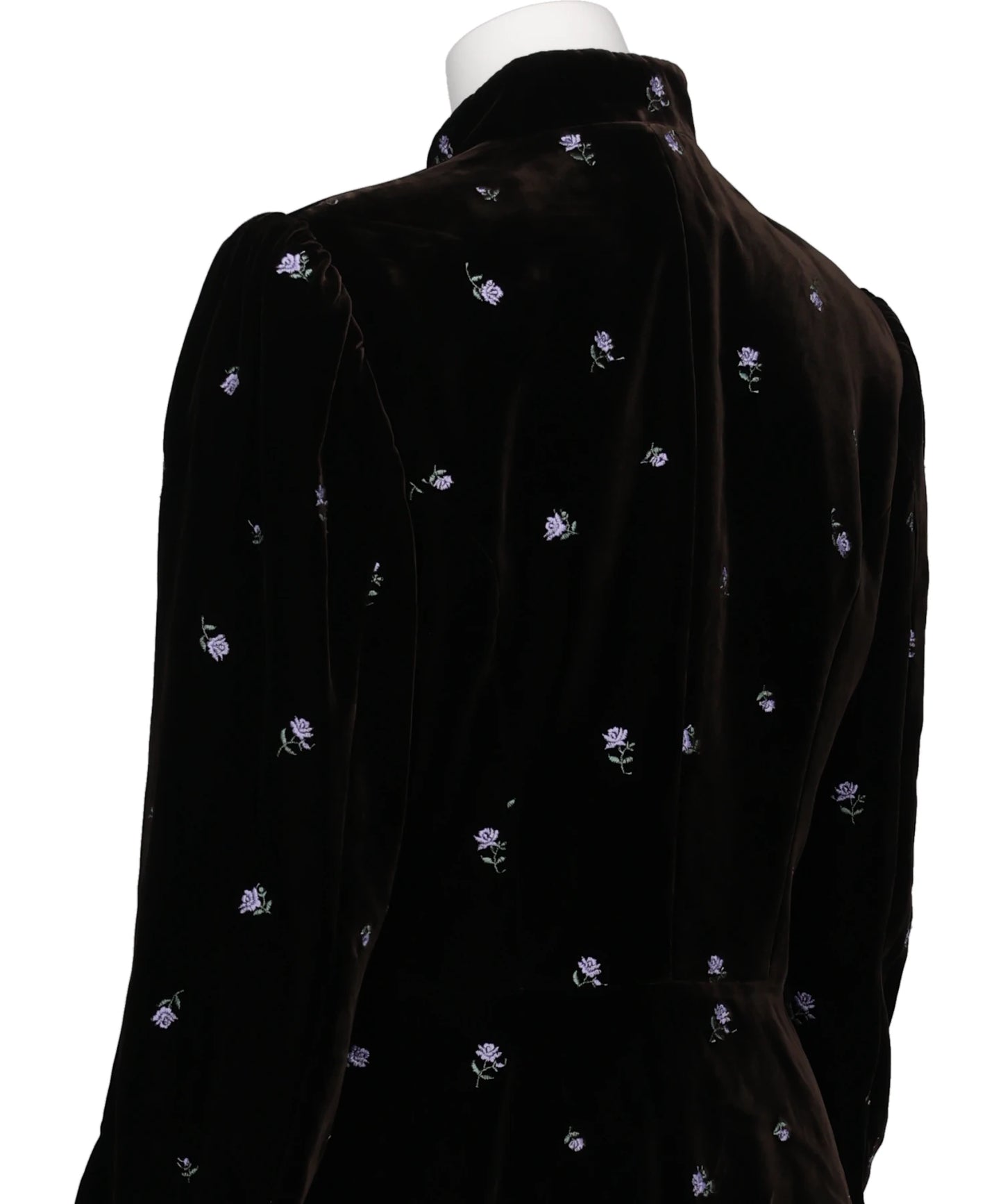 ROSE EMBROIDERED VELVET JACKET