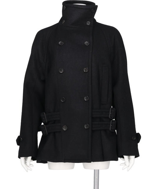 FETICO(フェティコ) 2026AW WOOL MELTON LOOP SHORT TRENCH JACKET FTC264-0212B
