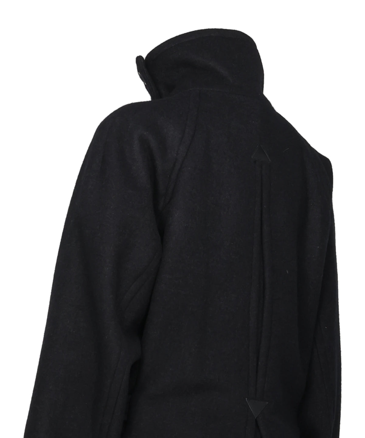 WOOL MELTON LOOP SHORT TRENCH JACKET