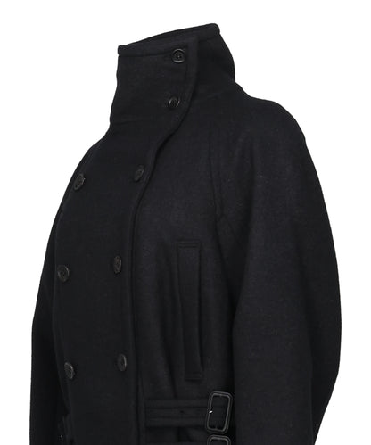 WOOL MELTON LOOP SHORT TRENCH JACKET