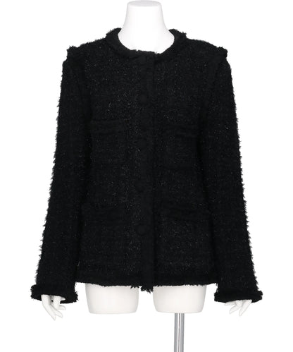 FETICO(フェティコ) 2026AW FRINGE TRIM TWEED KNIT JACKET FTC264-0709