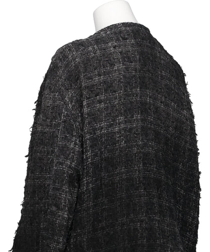 SMOG AIR STAINED TWEED JACKET
