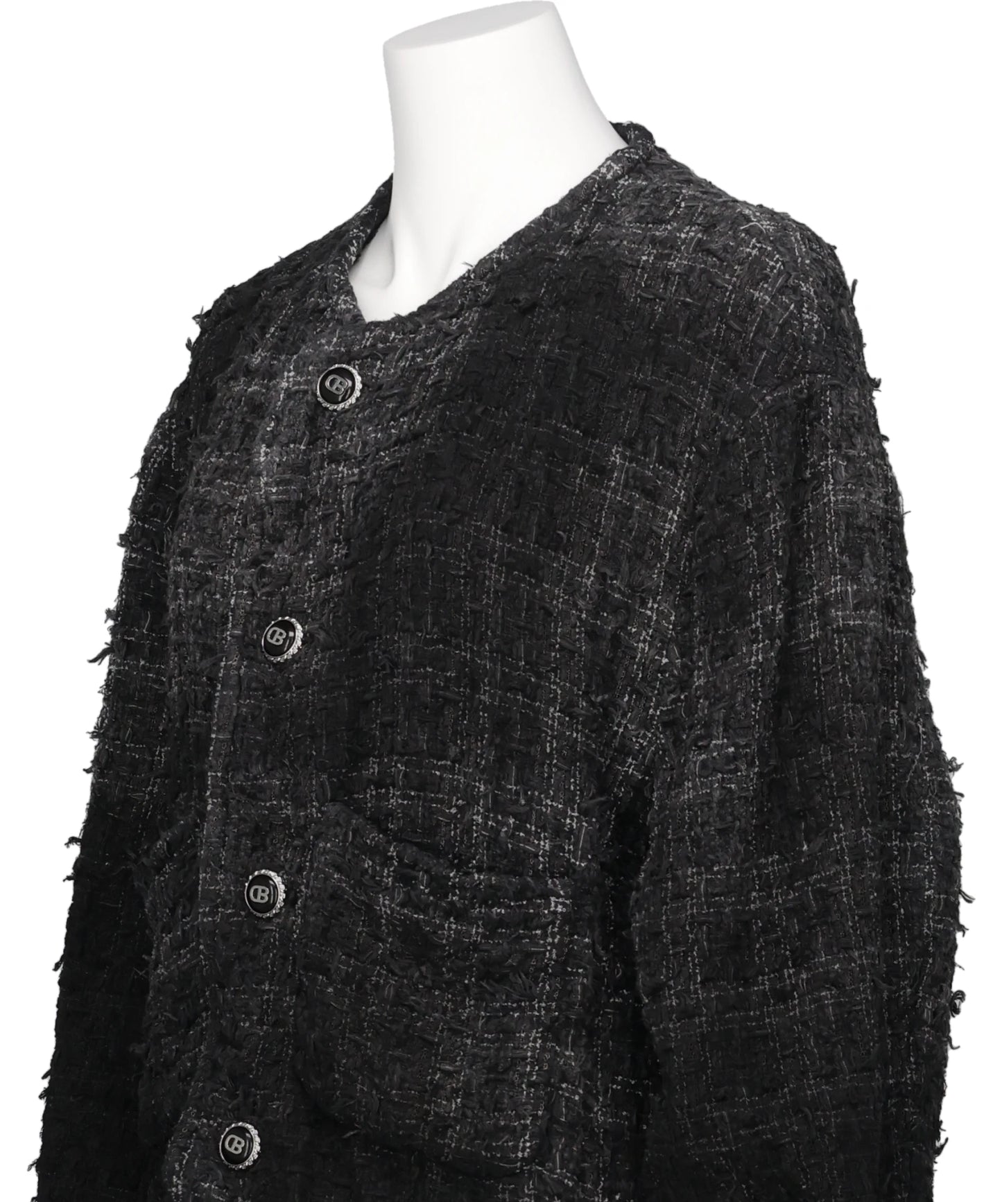SMOG AIR STAINED TWEED JACKET