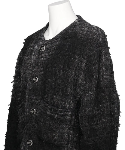 SMOG AIR STAINED TWEED JACKET