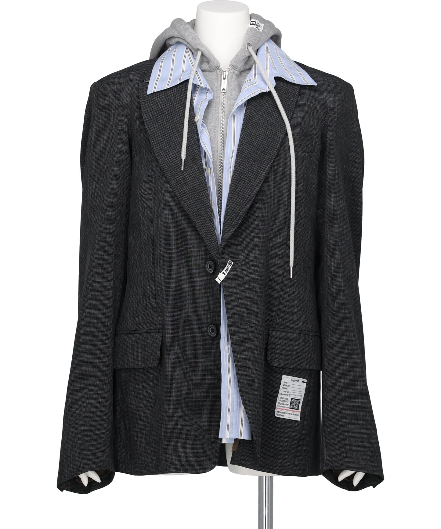 Maison MIHARA YASUHIRO(メゾンミハラヤスヒロ) THREE LAYERED HOUNDSTOOTH JACKET