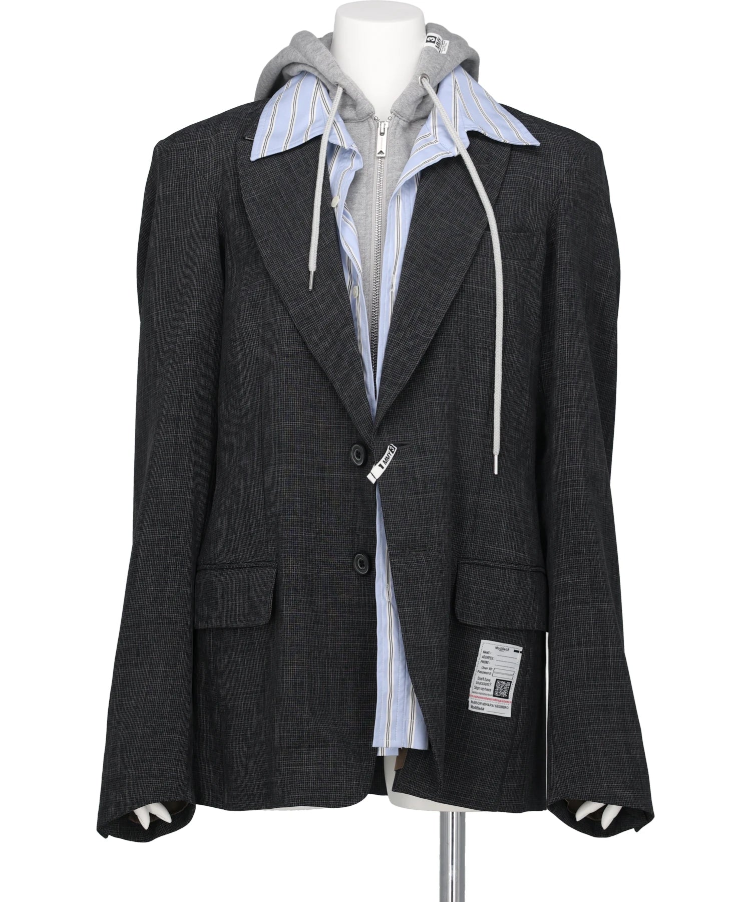 Maison MIHARA YASUHIRO(メゾンミハラヤスヒロ) THREE LAYERED HOUNDSTOOTH JACKET