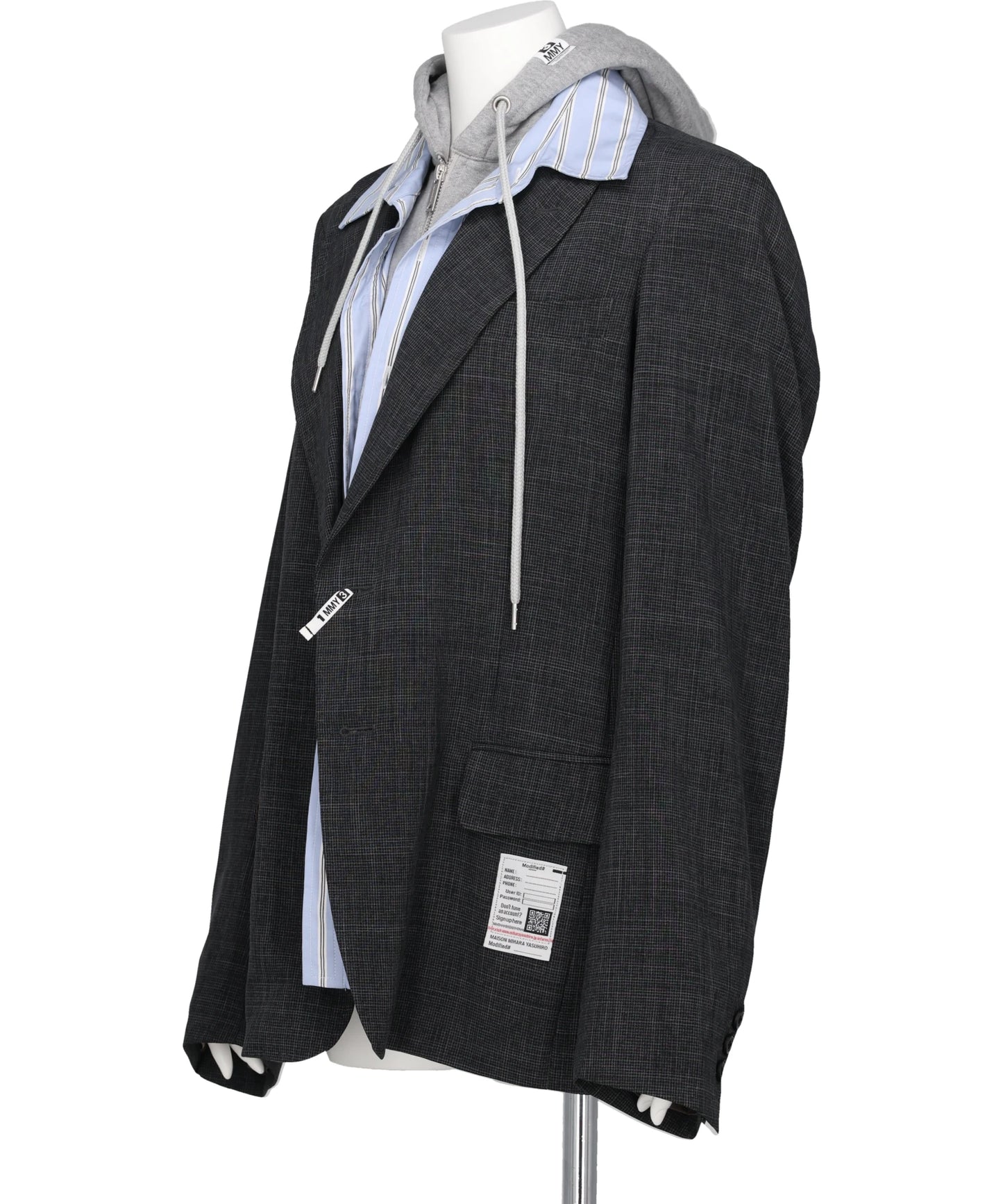 THREE LAYERED HOUNDSTOOTH JACKET
