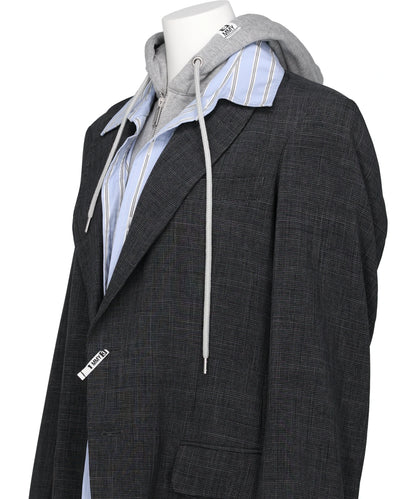 THREE LAYERED HOUNDSTOOTH JACKET