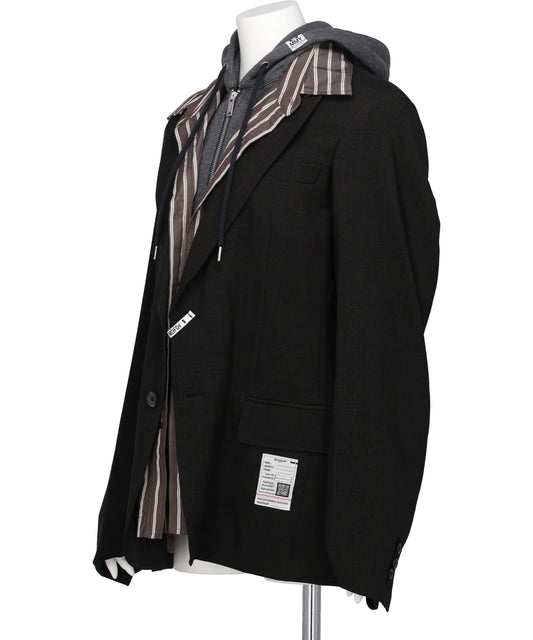 THREE LAYERED HOUNDSTOOTH JACKET